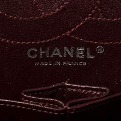 Pre Owned Chanel Black Quilted Aged Leather Reissue 2.55 Classic 226 Flap Bag