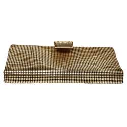 مملوكة مسبقًا Chanel Metallic Gold Leather CC Foldover Clutch