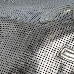 Pre Owned Chanel Silver Perforated Leather XL Rodeo Drive Tote