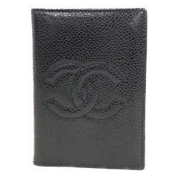 مملوكة مسبقًا Chanel Black Caviar Leather Timeless Card holder