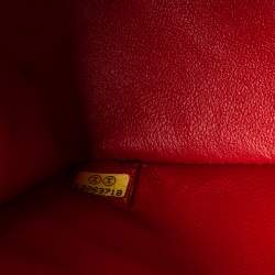 مملوكة مسبقًا Chanel Red Quilted Caviar Leather Maxi Classic Single Flap Bag