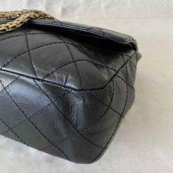 مملوكة مسبقًا Chanel Black Calf Leather Anniversary 2.55 Reissue 227 Flap Bag