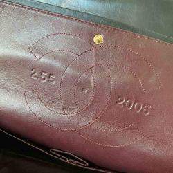 مملوكة مسبقًا Chanel Black Calf Leather Anniversary 2.55 Reissue 227 Flap Bag