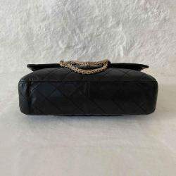 مملوكة مسبقًا Chanel Black Calf Leather Anniversary 2.55 Reissue 227 Flap Bag