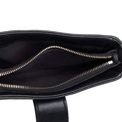 مملوكة مسبقًا حقيبة كلتش شانيل حافظة جوال بوي جلد مبطنة أسود