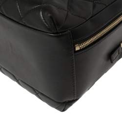 Pre Owned Chanel Black Quilted Leather Large Trendy CC Bowler Bag
