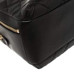 Pre Owned Chanel Black Quilted Leather Large Trendy CC Bowler Bag