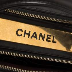 Pre Owned Chanel Black Quilted Leather Large Trendy CC Bowler Bag