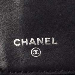Chanel Metallic Purple Leather CC Bifold Wallet