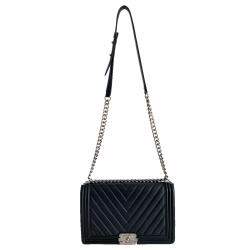 Chanel Lambskin Sideways Boy Bag (WZZX) 144010013855 PS/DU