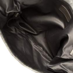 مملوكة مسبقًا Chanel Grey Quilted Jersey Jumbo Classic Single Flap Bag