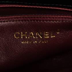 Pre Owned Chanel Black Quilted Leather Small Trendy CC Flap Top Handle Bag