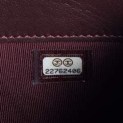 Pre Owned Chanel Black Quilted Leather Flat  Zip Wallet 