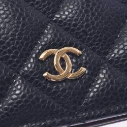 Pre Owned Chanel Black Leather Wallet