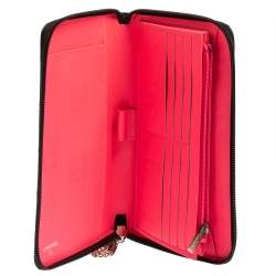 Pre Owned Chanel Black Quilted Leather Cambon Ligne Zippy Organizer Wallet