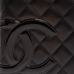 Pre Owned Chanel Black Quilted Leather Cambon Ligne Zippy Organizer Wallet