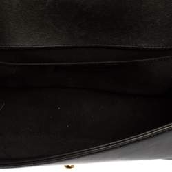 Pre Owned Chanel Black/Beige Quilted Leather and Raffia Medium Boy Flap Bag