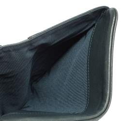 Pre Owned Chanel Teal Green Quilted Lambskin Leather CC French Wallet