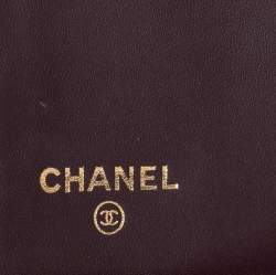 Pre Owned Chanel Black Quilted Caviar Leather Classic Flap Wallet