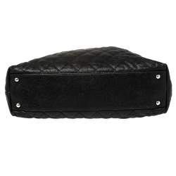 Pre Owned Chanel Black Quilted Caviar Leather French Riviera Bag