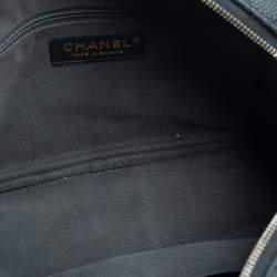 مملوكة مسبقًا Chanel Dark Grey Quilted Matte Caviar Leather Coco Camera Case Bag