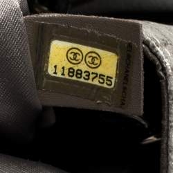 مملوكة مسبقًا Chanel Black/Grey Quilted Vinyl Melrose Degrade Cabas Tote