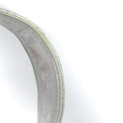 Pre Owned Chanel Silver Leather Vintage Shoulder Bag