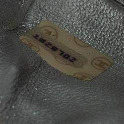 Pre Owned Chanel Silver Leather Vintage Shoulder Bag