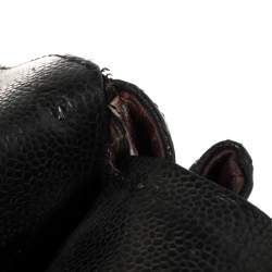 مملوكة مسبقًا Chanel Black Caviar Leather Maxi Classic Double Flap Bag