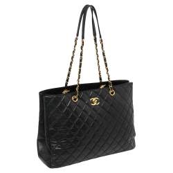 مملوكة مسبقًا Chanel Black Caviar Leather Timeless Classic Shopper Tote