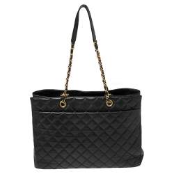 مملوكة مسبقًا Chanel Black Caviar Leather Timeless Classic Shopper Tote