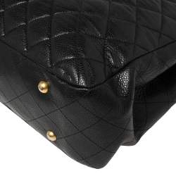 مملوكة مسبقًا Chanel Black Caviar Leather Timeless Classic Shopper Tote