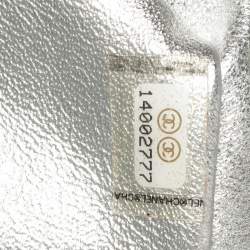 مملوكة مسبقًا Chanel Metallic Silver Quilted Leather Maxi Classic Single Flap Bag