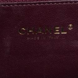 Pre Owned Chanel Metallic Brown Chevron Collar and Tie Flap Bag