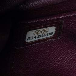 Pre Owned Chanel Metallic Brown Chevron Collar and Tie Flap Bag