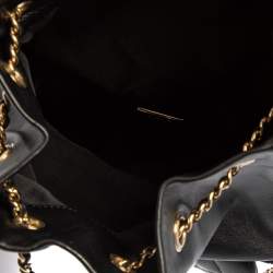 Pre Owned Chanel Black Quilted Leather Seoul Backpack