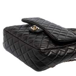 Pre Owned Chanel Black Quilted Leather Seoul Backpack