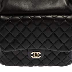Pre Owned Chanel Black Quilted Leather Seoul Backpack