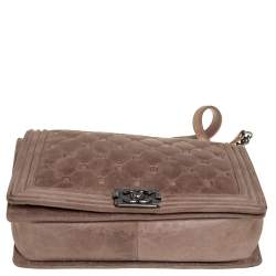 Pre Owned حقيبة شانيل بوي جلد نوبوك مبطن شيستيرفيلد بيج ذات قلاب كبيرة