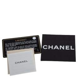 Pre Owned Chanel Dark Beige Quilted Jersey Jumbo Classic Single Flap Bag