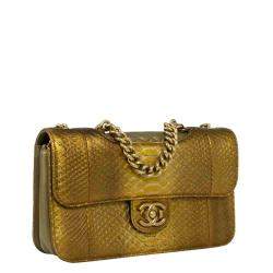 مملوكة مسبقًا Chanel Gold Exotic Leather Timeless Shoulder Bag 