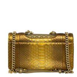 مملوكة مسبقًا Chanel Gold Exotic Leather Timeless Shoulder Bag 
