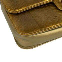مملوكة مسبقًا Chanel Gold Exotic Leather Timeless Shoulder Bag 