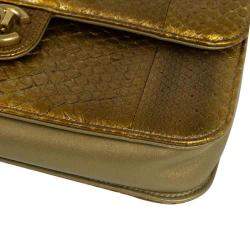 مملوكة مسبقًا Chanel Gold Exotic Leather Timeless Shoulder Bag 