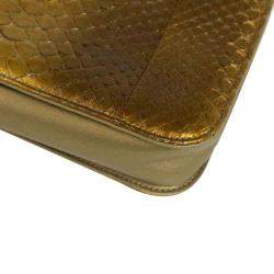 مملوكة مسبقًا Chanel Gold Exotic Leather Timeless Shoulder Bag 