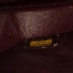 Pre Owned Chanel Black Quilted Caviar Leather Medium Classic Double Flap Bag