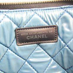 Pre Owned Chanel Multicolor Quilted Printed Canvas Dubai Paris O-Case Zip Pouch