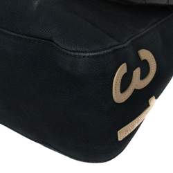 مملوكة مسبقًا Chanel Tri Color Canvas and Leather No.5 Giant Mademoiselle Lock Flap Bag