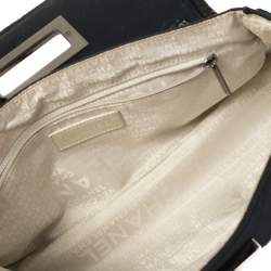 مملوكة مسبقًا Chanel Tri Color Canvas and Leather No.5 Giant Mademoiselle Lock Flap Bag