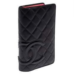 مملوكة مسبقًا Chanel Black Quilted Leather CC Cambon Wallet